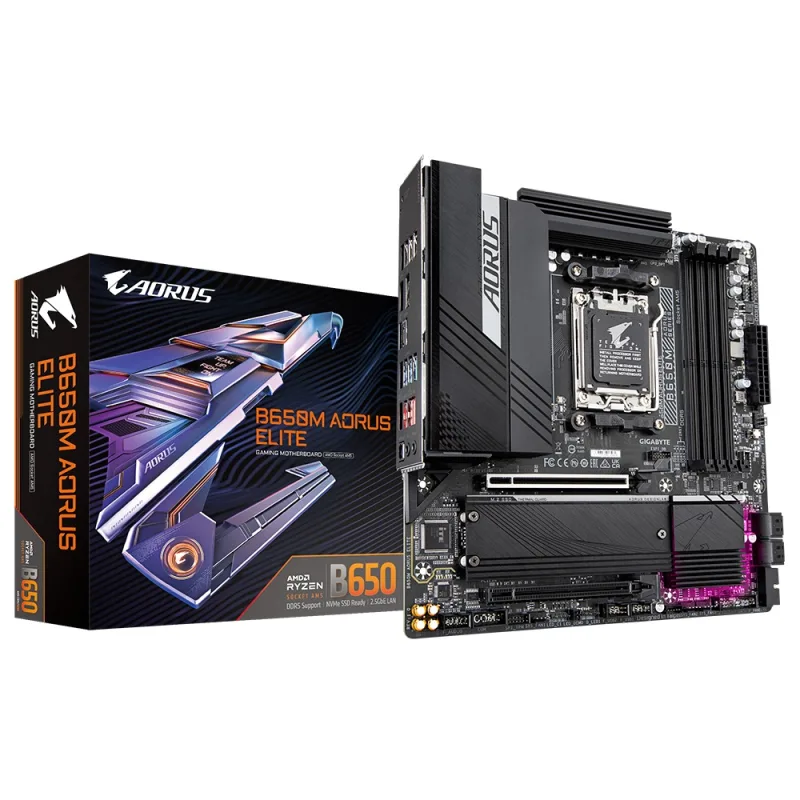 GIGABYTE B650M AORUS ELITE/AM5/mATX B650M AORUS ELITE