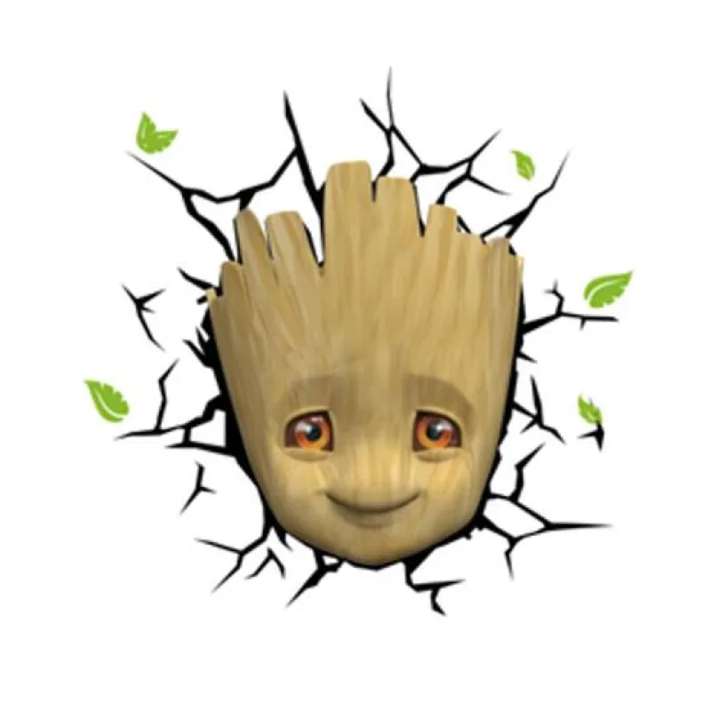 Marvel 3D LED lampa Baby Groot Face