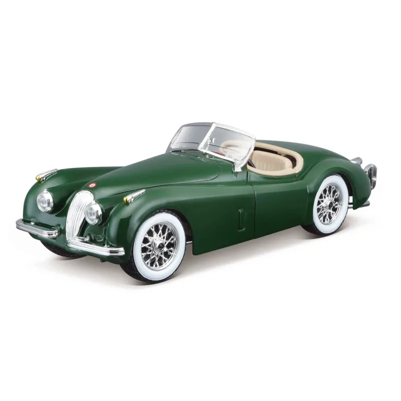 Bburago - Auta HOBBY, Jaguar XK 120 Roadster (1951), tmavě zelená, 1:24