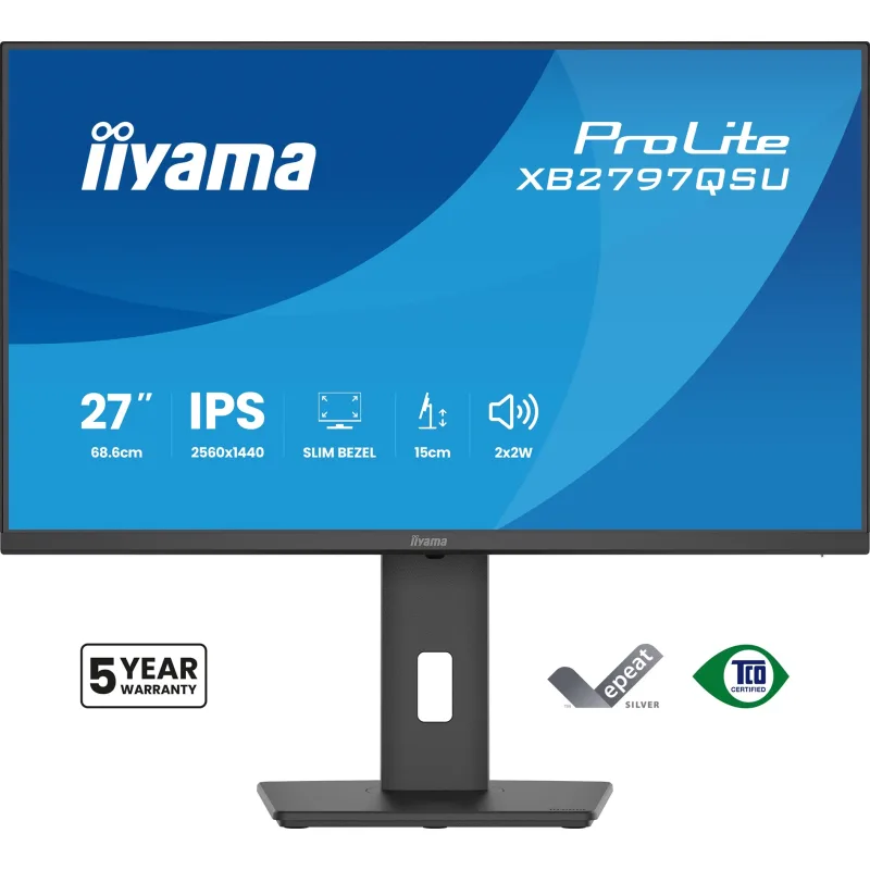 iiyama ProLite/XB2797QSU-B1/27"/IPS/QHD/75Hz/1ms/Černá/5R XB2797QSU-B1