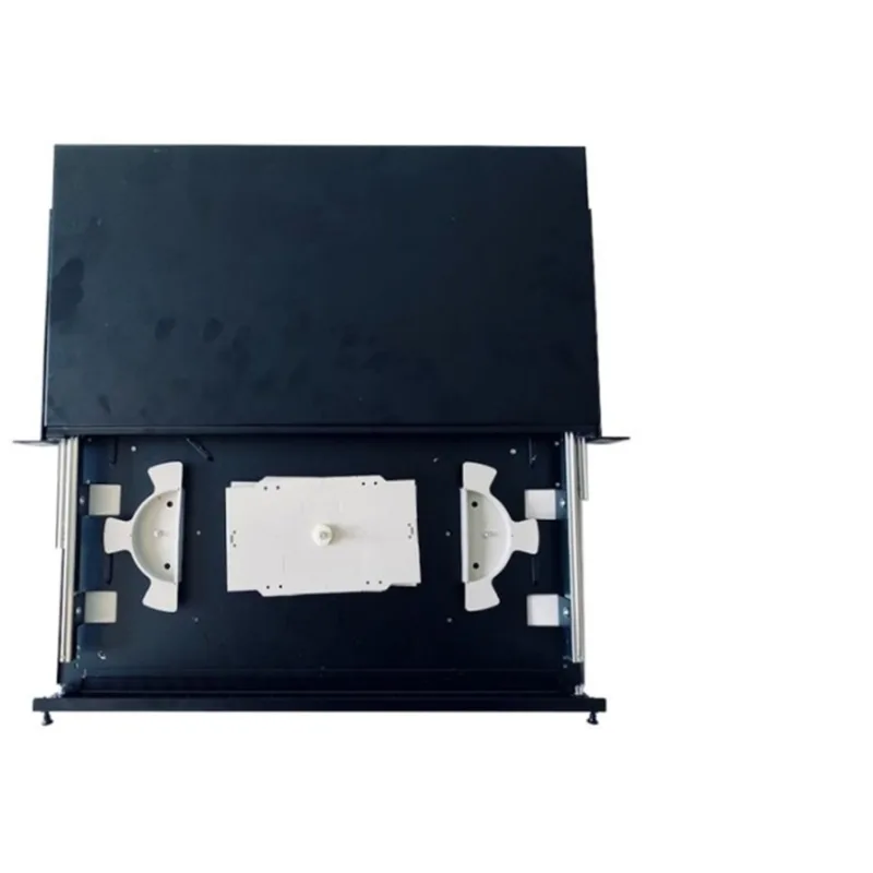 OEM 19"Optická vana se spojkami 24xSC simplex černá, výsuvná na ložiskovém pojezdu 3391