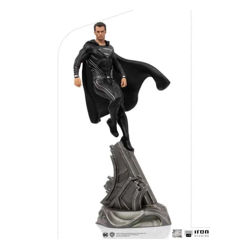 Iron Studios Inexad Justice League Superman Black Suit Art Scale 1/10