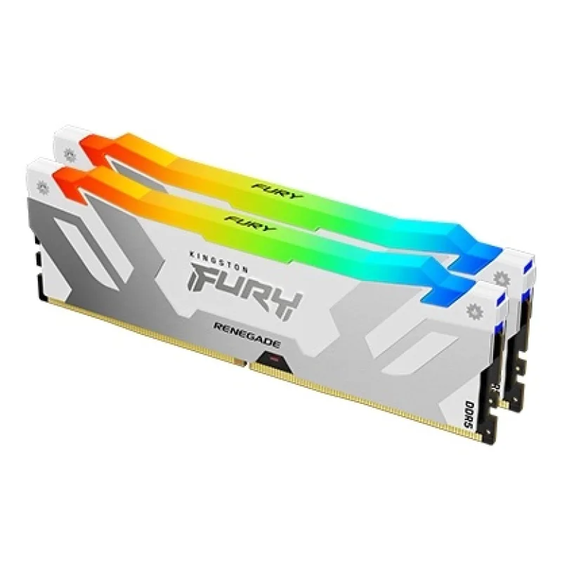 Kingston FURY Renegade/DDR5/32GB/7200MHz/CL38/2x16GB/RGB/White KF572C38RWAK2-32