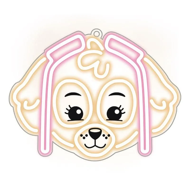 FOREVER Dekorativní LED neon Tlapková patrola - Skye GSM189322