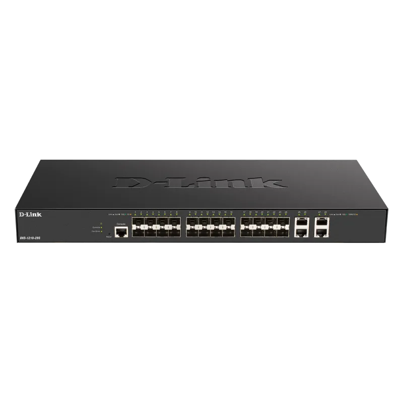D-Link DXS-1210-28S 24 x 10G SFP+ ports + 4 x 10G Base-T ports Smart Managed Switch DXS-1210-28S