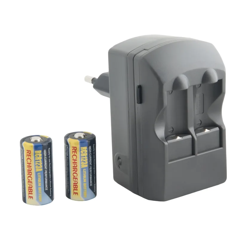 AVACOM nabíjecí dvoukanálová souprava ACFRB pro nabíjení baterií RCR2, RCR123 + 2 ks RCR123 NADI-ACFB-R123B2