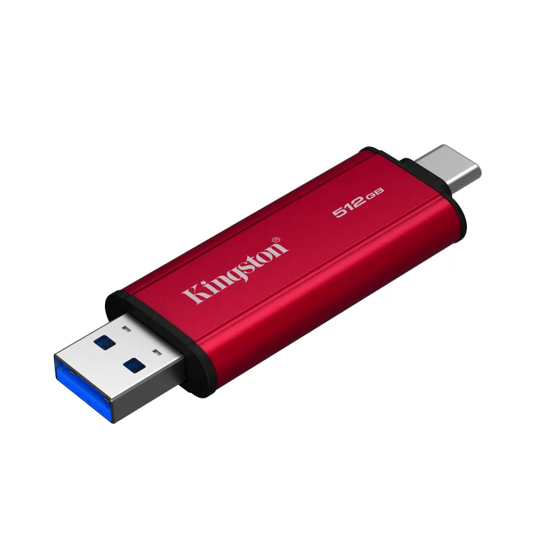 Kingston Dual Portable/512GB/SSD/Externí/Červená/5R SPSD/512GB