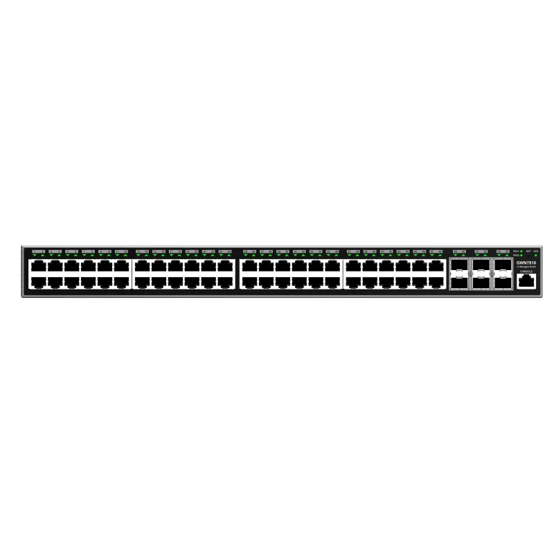 Grandstream GWN7816 L3 Managed Network Switch, 48 portů / 6 SFP+, VLAN, DHCP, Stacking GWN7816