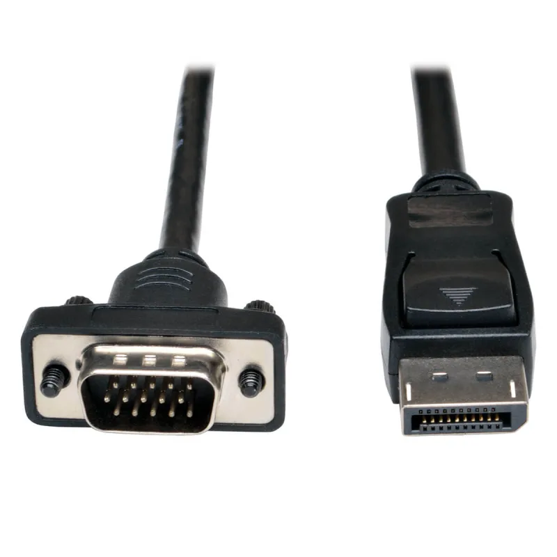 EATON Video kabel DisplayPort 1.2 s aretací / VGA (Samec/Samec), 1.8m P581-006-VGA-V2