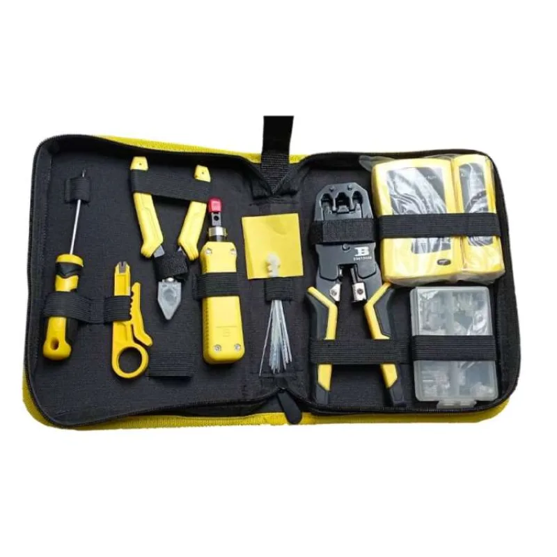 W-star Sada náradia pre sieťárov WS5008, 10 kusov, tester RJ45, narážač, kliešte RJ45 RJ11,12 (WS5008)