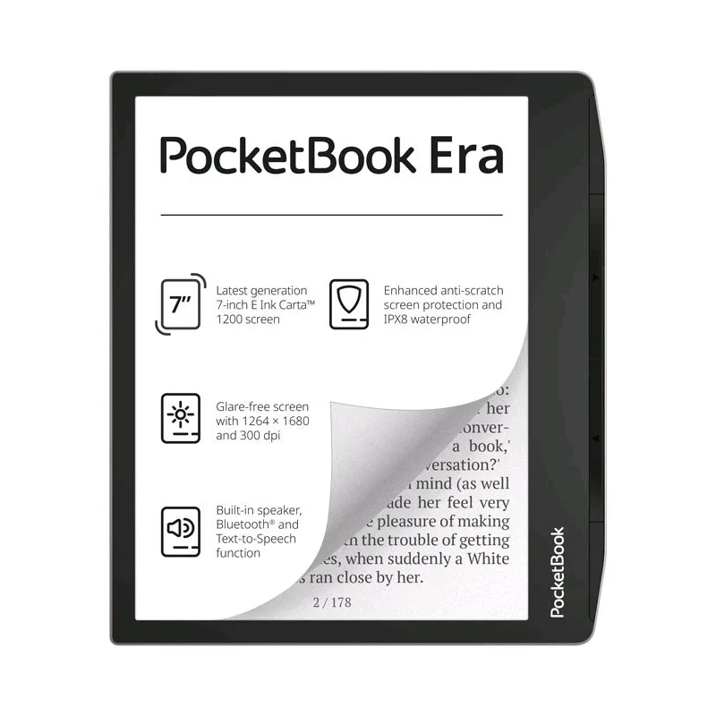 E-book POCKETBOOK 700 ERA, 16GB, Stardust Silver, stříbrný PB700-U-16-WW