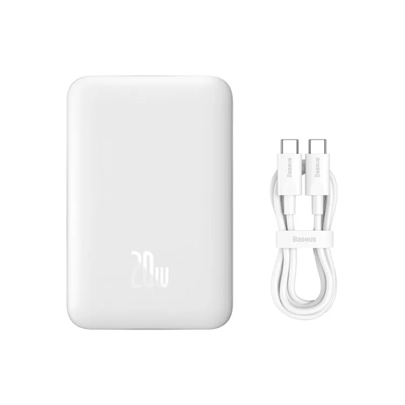 NONAME Baseus Magnetická Powerbanka 10000mAh 20W White 6932172620639