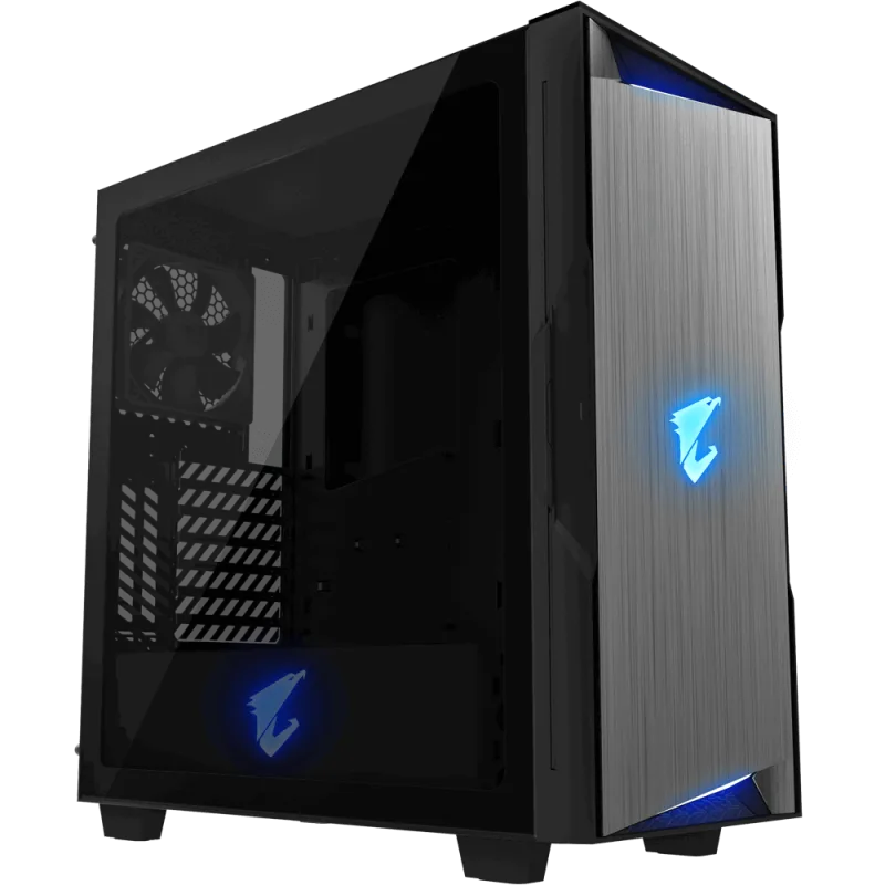 GIGABYTE AORUS Gaming AC300G/Midi Tower/Transpar./Černá GB-AC300G