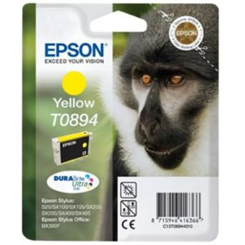 EPSON Yellow Ink Cartridge SX10x 20x 40x (T0894) C13T08944011