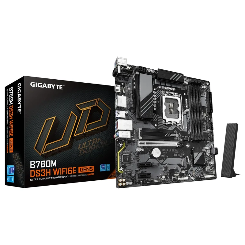 GIGABYTE B760M DS3H WIFI6E GEN5/LGA 1700/mATX B760M DS3H WF6E GEN5