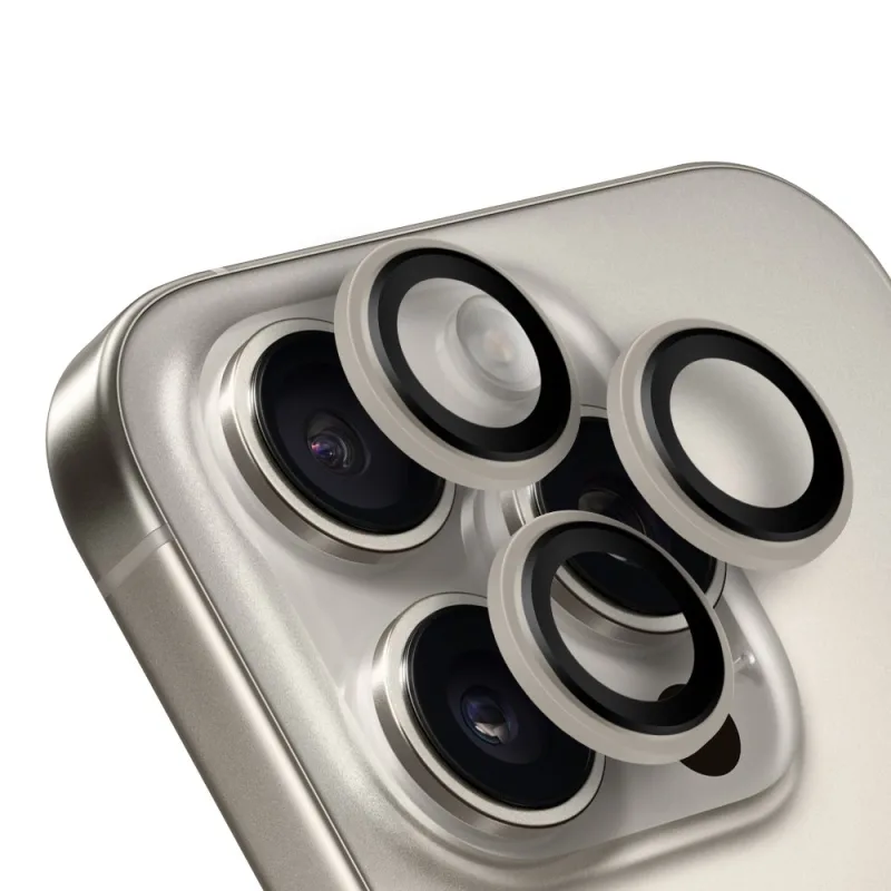 OBAL:ME Ochrana Čoček pro Apple iPhone 15 Pro/15 Pro Max Natural Titanium 8596311278983