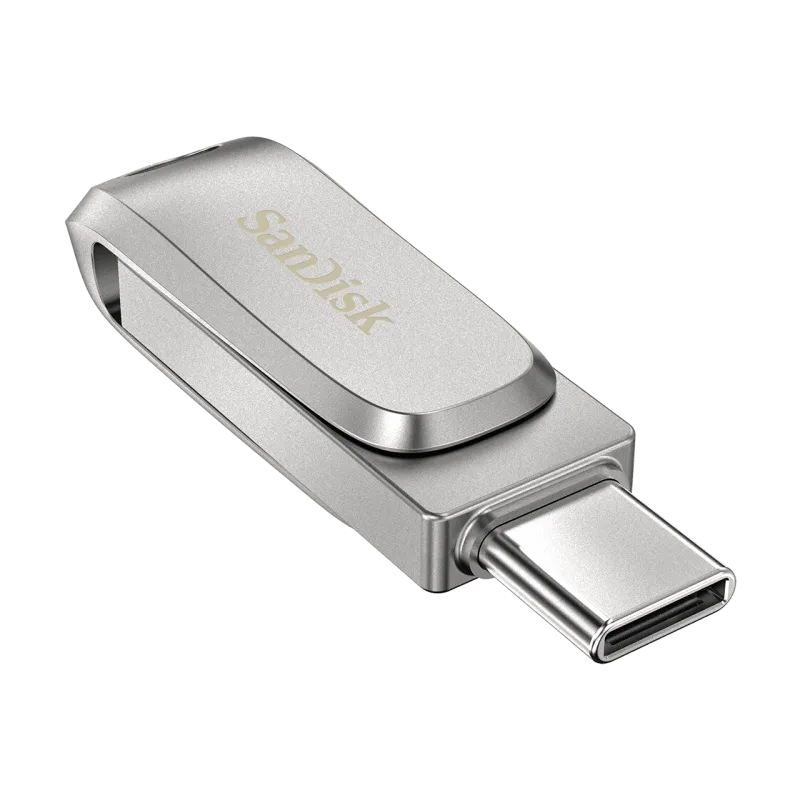 SanDisk Ultra Dual Drive Luxe/1TB/USB 3.1/USB-A + USB-C/Stříbrná SDDDC4-1T00-G46