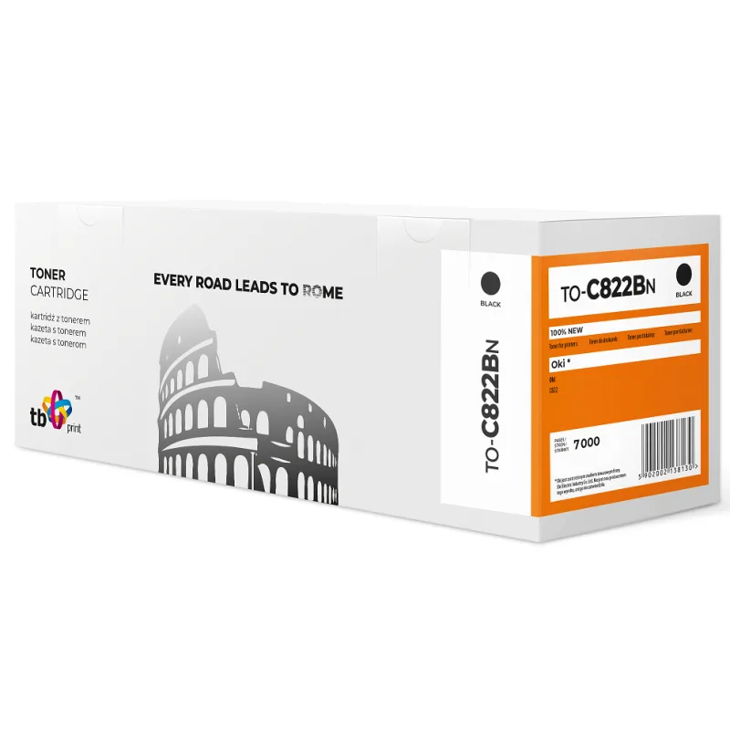 Toner TB kompatibilní s OKI C822 TO-C822BN BK TO-C822BN