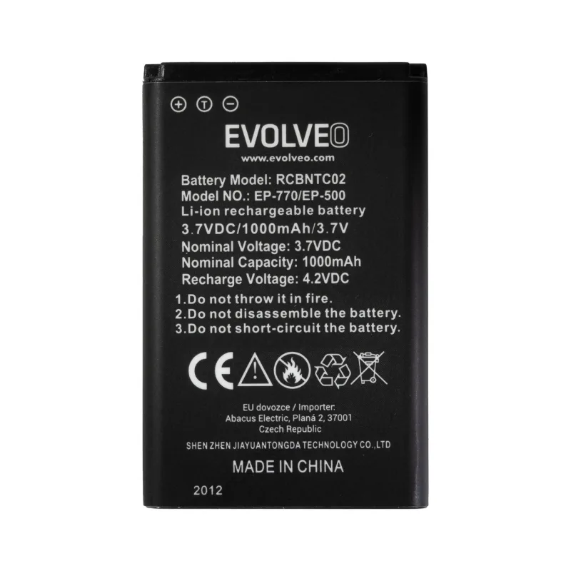EVOLVEO orig. baterie 1000 mAh pro EasyPhone FD/FP/FS/FM/FL (EP-500/700/770/771/800/801) EP-770-BAT