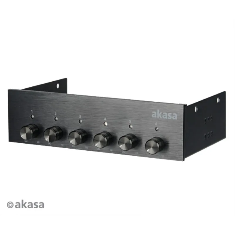 AKASA kontrolní panel 6 ventilátorů AK-FC-08BKV2