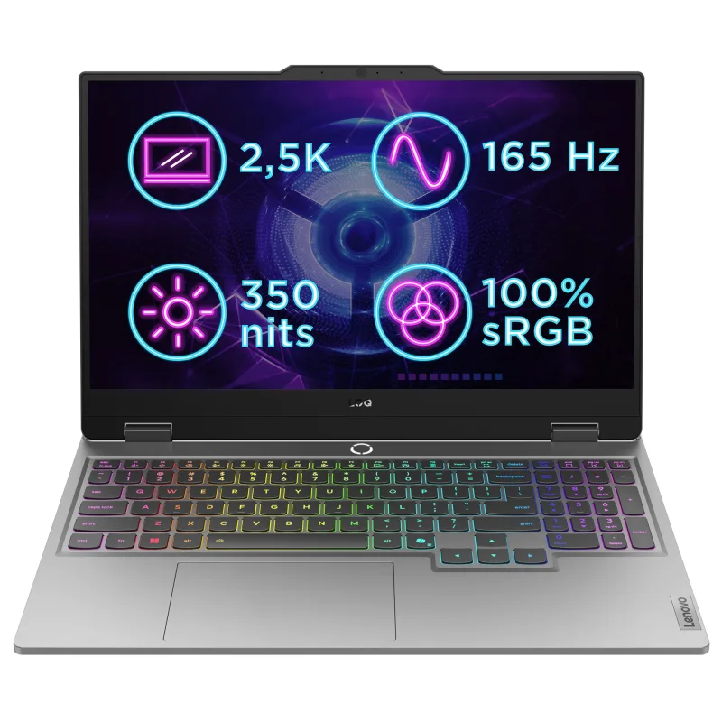 Lenovo LOQ/15IRX10/i7-14700HX/15,6"/QHD/32GB/1TB/RTX 5060/bez OS/Gray/2R 83JE0096CK