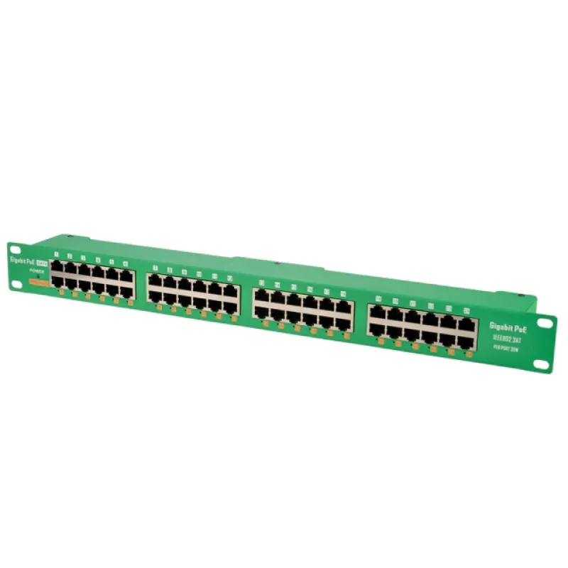 OEM POE-PAN24-GBATF - 802.3af/at gigabitový stíněný 24-portový PoE panel POE-PAN24-GBATF