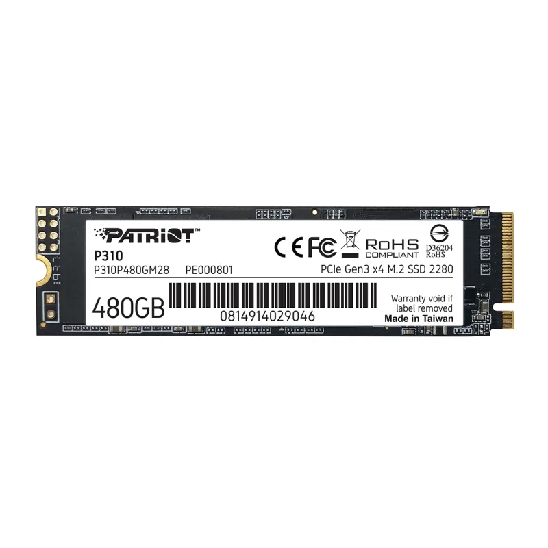 PATRIOT P310/480GB/SSD/M.2 NVMe/5R P310P480GM28