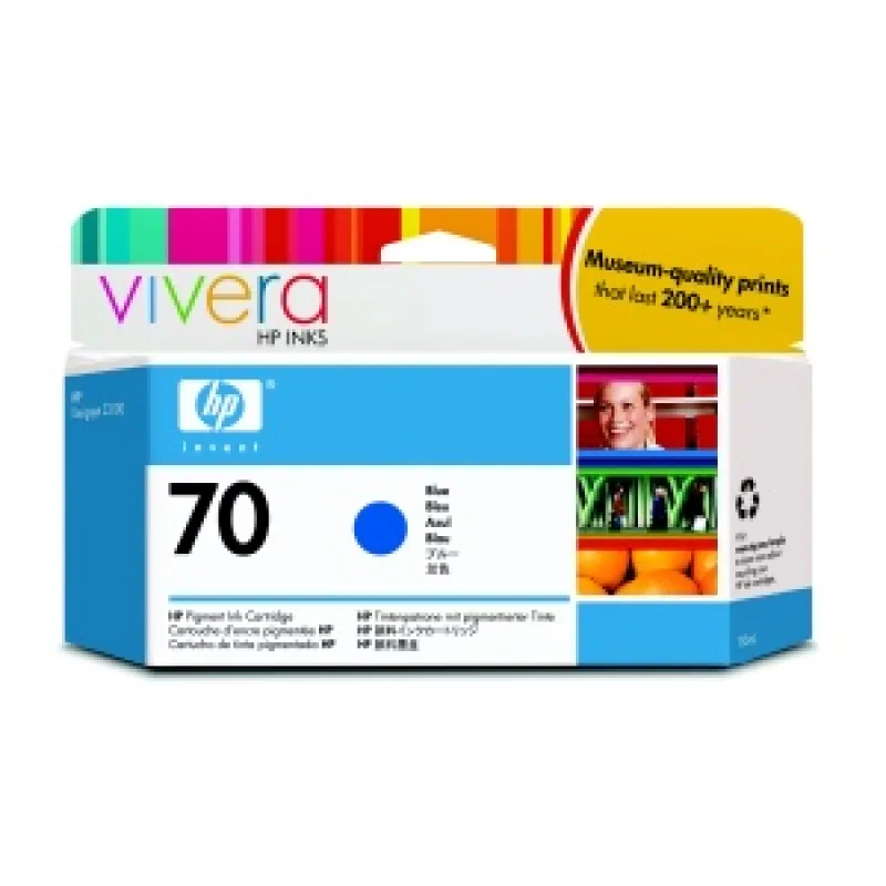 HP no 70 modrá inkoustová kazeta, C9458A C9458A