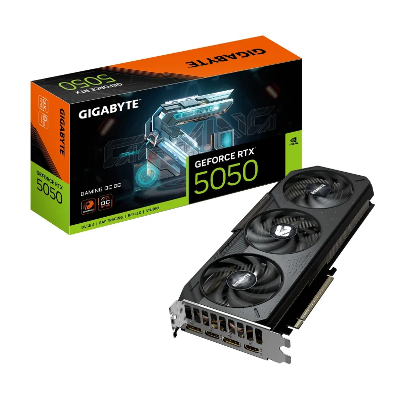 GIGABYTE GeForce RTX 5050/Gaming/OC/8GB/GDDR6 GV-N5050GAMING OC-8GD