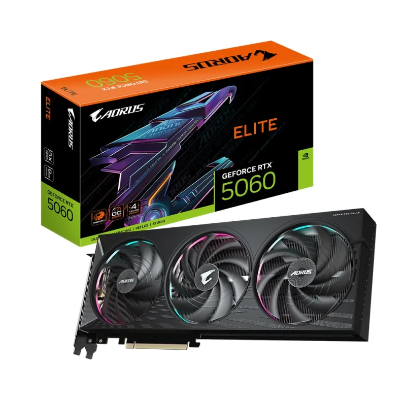GIGABYTE AORUS GeForce RTX 5060 ELITE/8GB/GDDR7 GV-N5060AORUS E-8GD