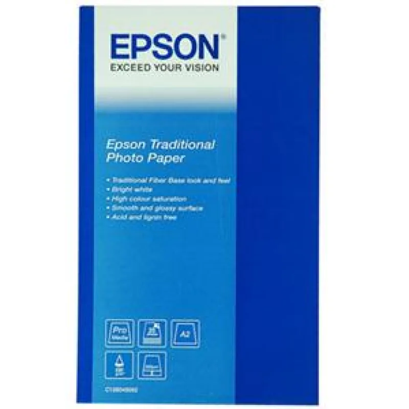 EPSON Traditional Photo Paper,DIN A2,330g/m?,25 Blatt C13S045052