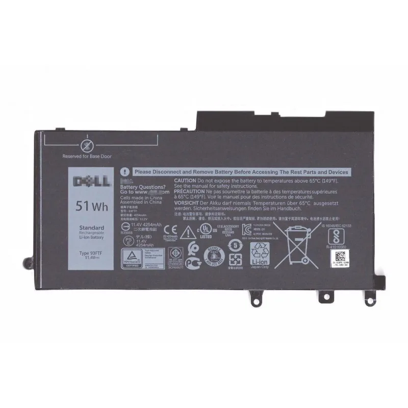 Dell Baterie 3-cell 42W/HR LI-ON pro Latitude 5280, 5290, 5480, 5490, 5580, 5590 451-BBZP