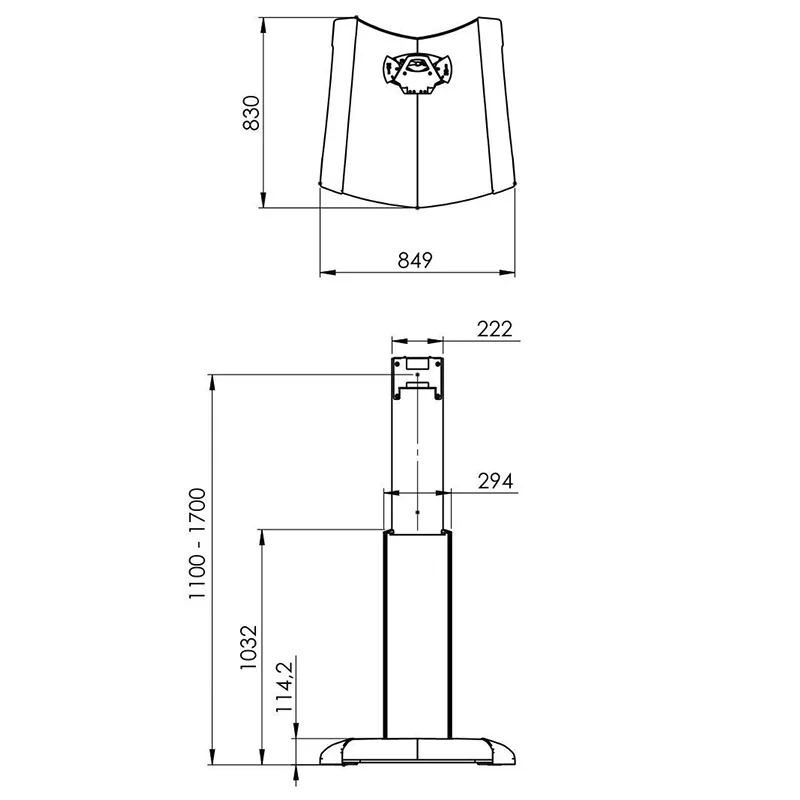 VOGELS Stylový LCD stojan Vogel´s PFF 2420, nosnost 70 kg PFF 2420