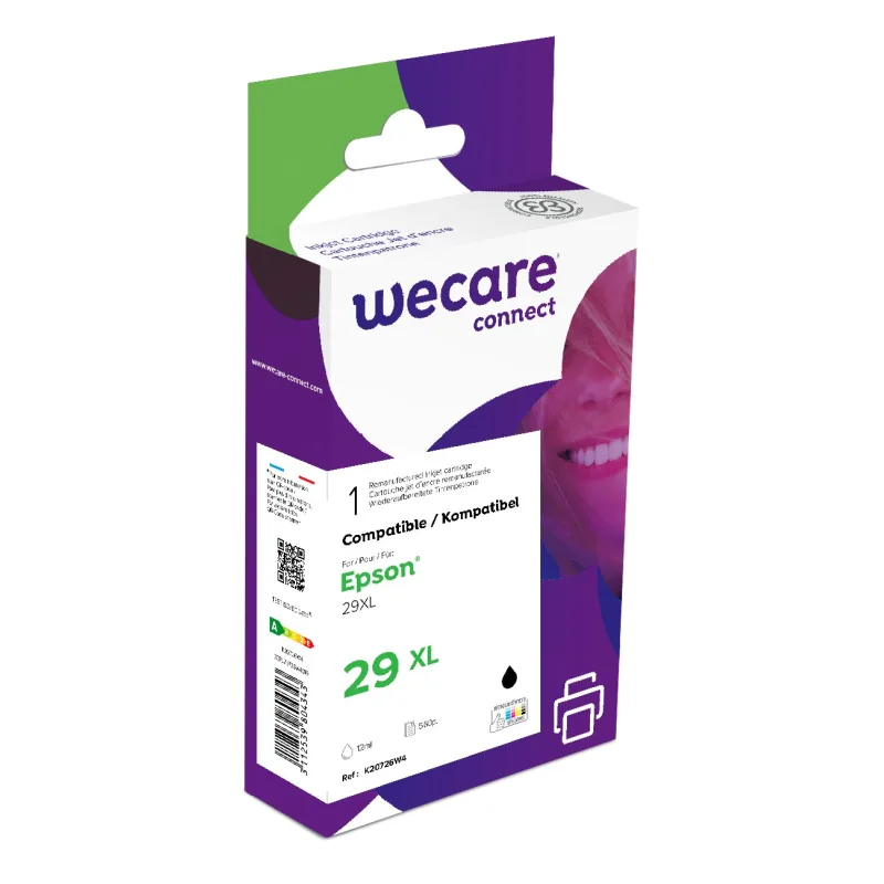 WECARE ARMOR ink kompatibilní s Epson XP235, T29914010, 15ml, černá/black K20726W4