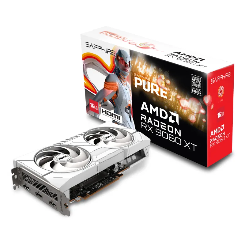 Sapphire PURE AMD Radeon RX 9060 XT/16GB/GDDR6 11350-02-20G