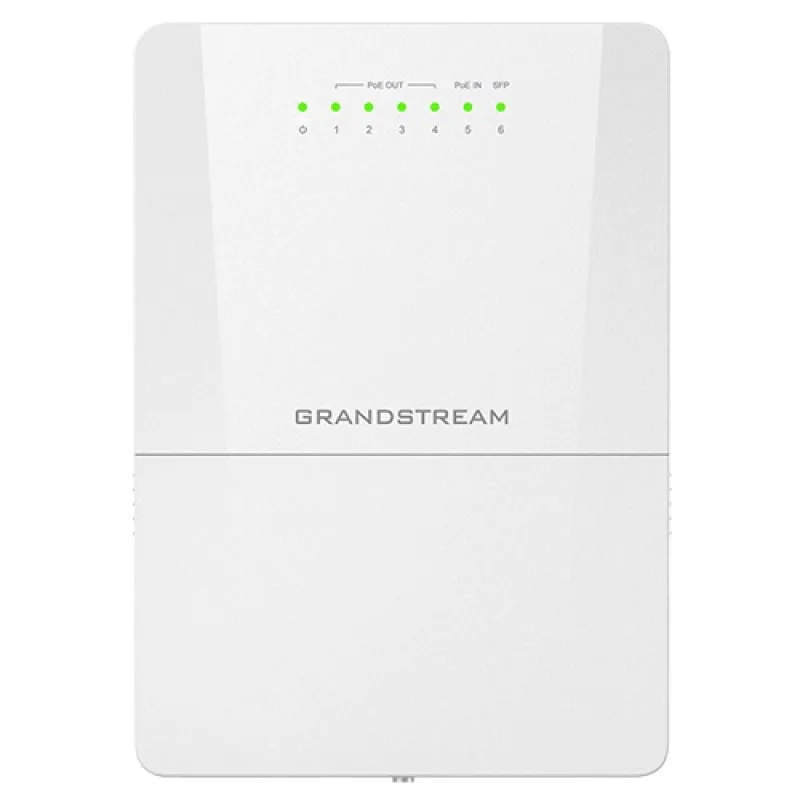 Grandstream GWN7710R venkovní L2 managed switch, 5xGbE, SFP, 4xPoE+, IP66 GWN7710R
