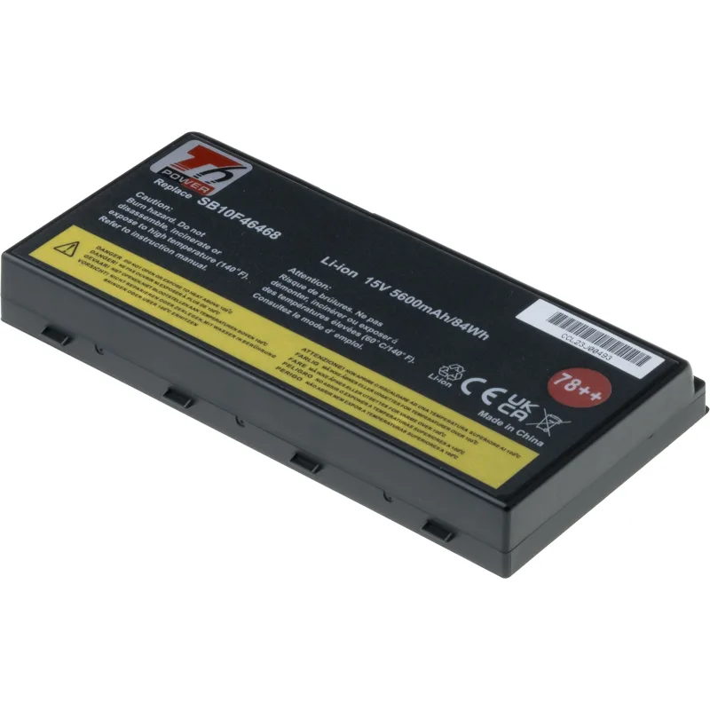 Baterie T6 Power Lenovo ThinkPad P70, ThinkPad P71, 5600mAh, 84Wh, 8cell NBIB0161