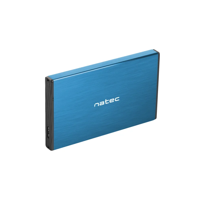 Externí box pro HDD 2,5" USB 3.0 Natec Rhino Go, modrý, hliníkové tělo NKZ-1280