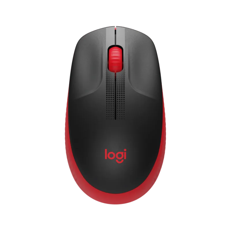 LOGITECH OEM Logitech M190/Kancelářská/Optická/1 000 DPI/Bezdrátová USB/Černá-červená 910-005908