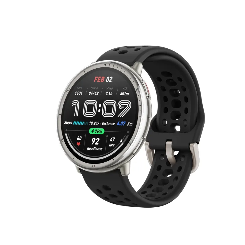 Amazfit Active 2 Round/Silver/Sport Band/Black 10591