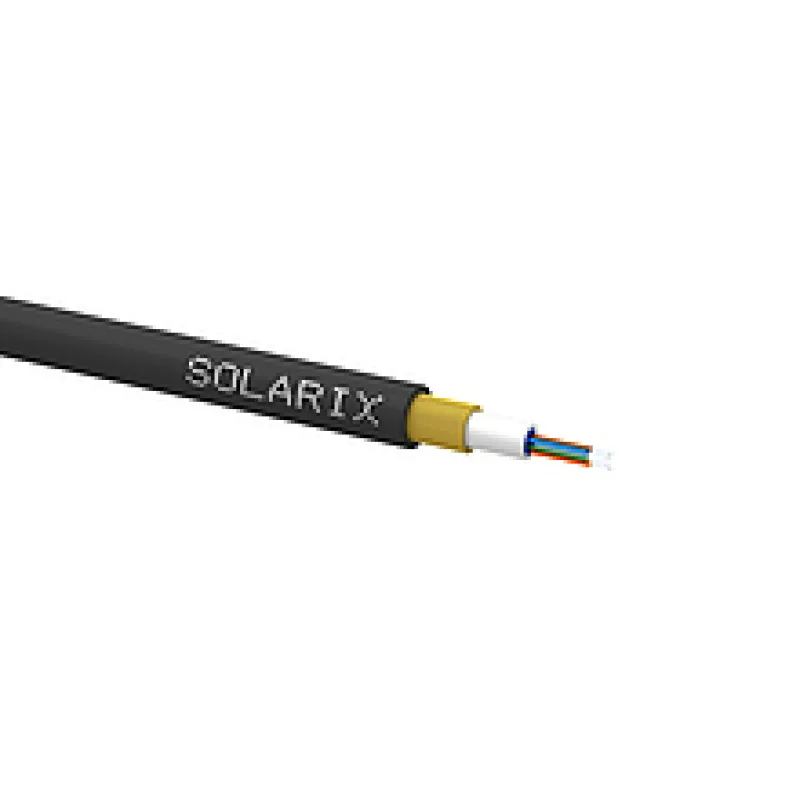 SOLARIX Zafukovací kabel MINI 8vl 9/125 HDPE Fca černý, cena za metr 70299087