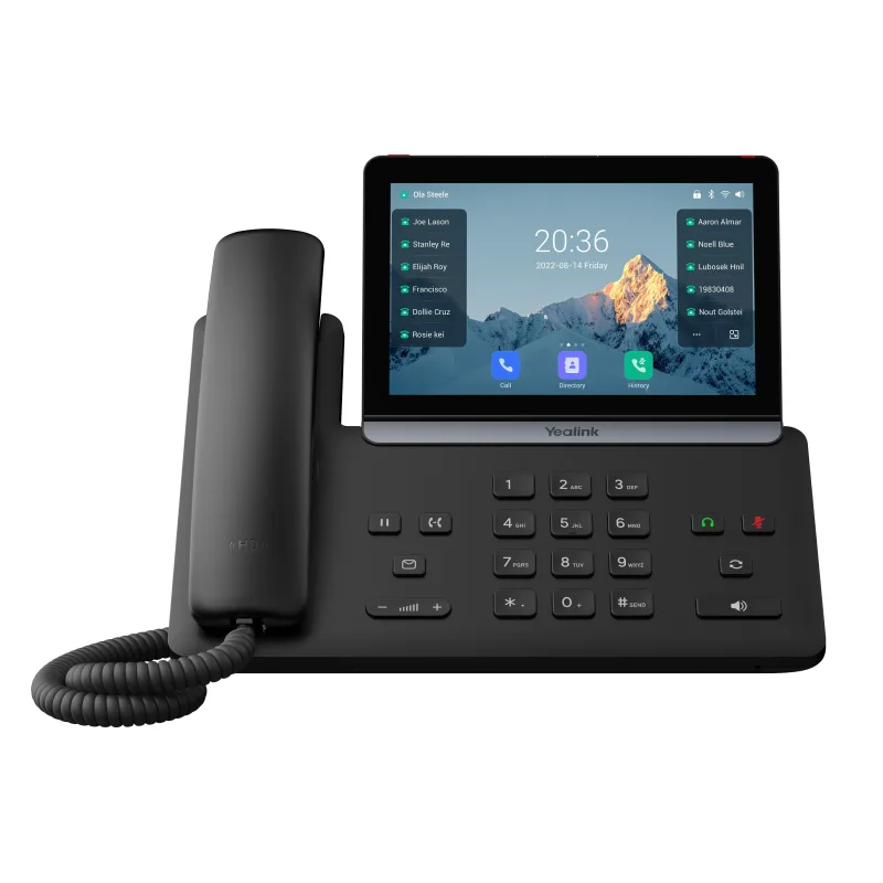 Yealink SIP-T88W SIP telefon, PoE, 7"bar. LCD, GigE, 16 SIP účtů, BT, Wi-Fi 6 SIP-T88W