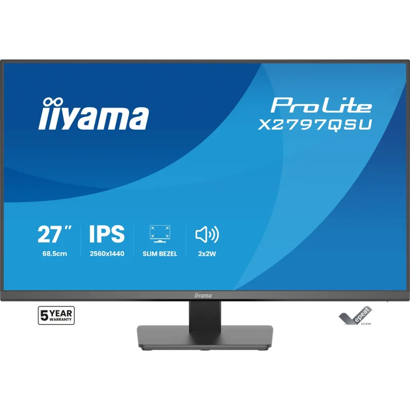 iiyama ProLite/X2797QSU-B1/27"/IPS/QHD/75Hz/1ms/Černá/5R X2797QSU-B1