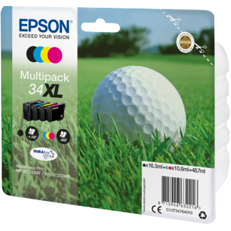Epson Multipack 4-colours 34XL DURABrite Ultra Ink C13T34764010