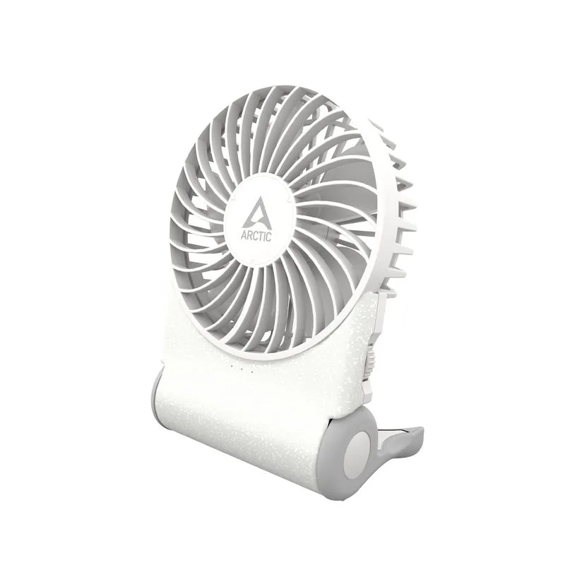 ARCTIC Summair 2Go (White) - Rechargeable Pocket Fan with Stand (74 hours of battery life and variab AEBRZ00029A