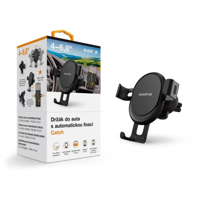 Aligator Držák do auta s automatickou fixací HA18 Catch do ventilační mřížky, univerzální HA18