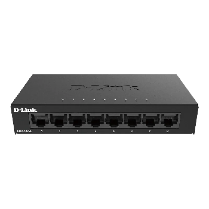 D-Link DGS-108GL Kovový 8-portový Gigabit stolní switch DGS-108GL/E