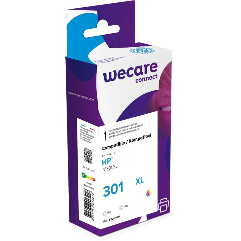 WECARE ARMOR ink kompatibilní s HP CH564EE, 3barvy, HC K20416W4