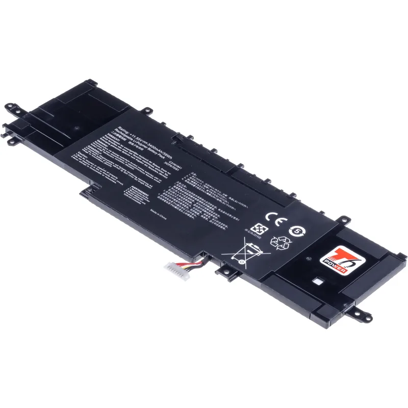 Baterie T6 Power Asus ZenBook 13 UX334, 14 UX434, Flip 14 UX463, 3400mAh, 39Wh, 3cell, Li-pol NBAS0199