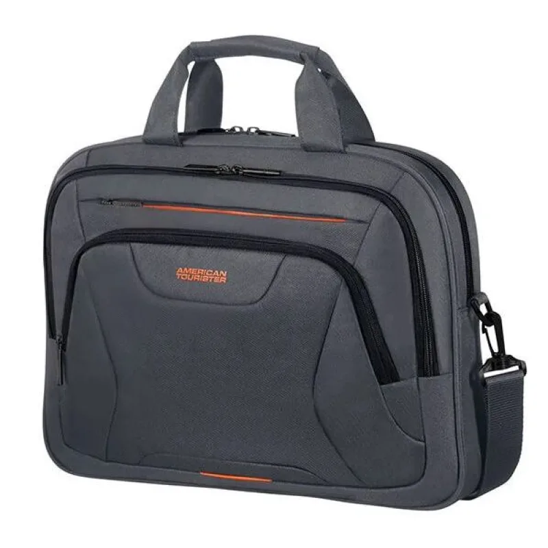 American Tourister AT WORK LAPTOP BAG 15.6" Black/Orange 33G*39005